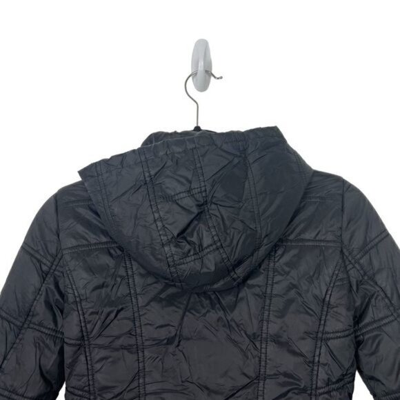 Guess Black Quilted Karaline Jacket XS Flawed - Picture 5 of 14